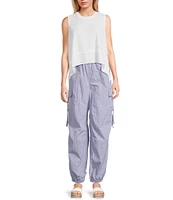 C&V Chelsea & Violet Sleeveless Shark Bite Tank