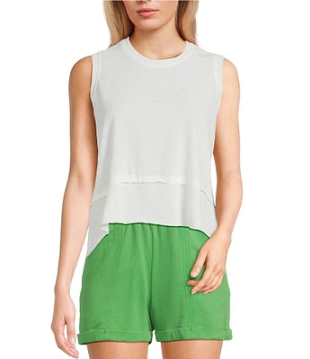 C&V Chelsea & Violet Sleeveless Shark Bite Tank