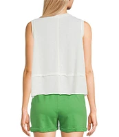 C&V Chelsea & Violet Sleeveless Shark Bite Tank