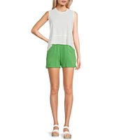 C&V Chelsea & Violet Sleeveless Shark Bite Tank