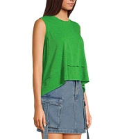 C&V Chelsea & Violet Sleeveless Shark Bite Tank