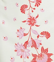 C&V Chelsea & Violet Square Neck Tie Back Printed Maxi Dress