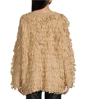 C&V Chelsea & Violet Oversized Tassel Sweater