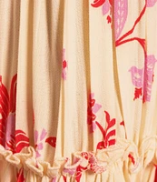 C&V Chelsea & Violet Tie Shoulder Floral Print Dress