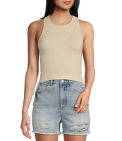 C&V Chelsea & Violet Washed Seamless Racerback Tank Top