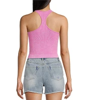 C&V Chelsea & Violet Washed Seamless Racerback Tank Top