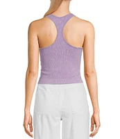 C&V Chelsea & Violet Washed Seamless Racerback Tank Top