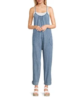 C&V Chelsea & Violet Washed Woven Jumpsuit