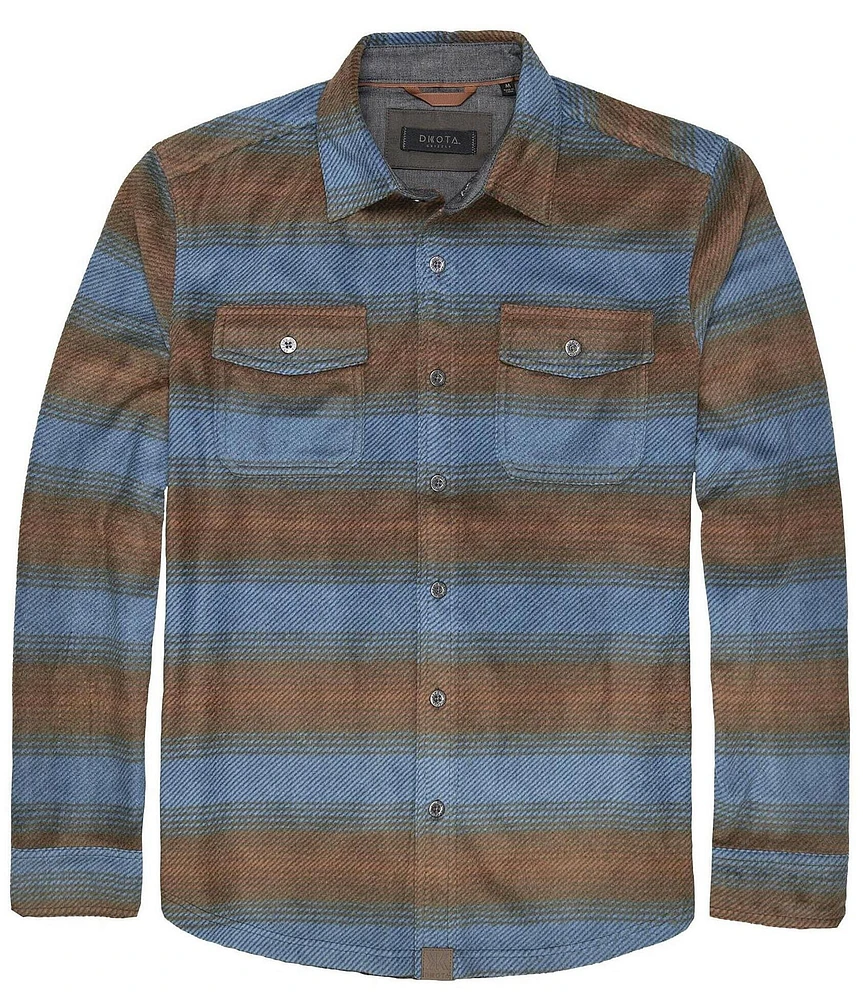 Dakota Grizzly Bowie Long Sleeve Blanket Stripe Woven Shirt