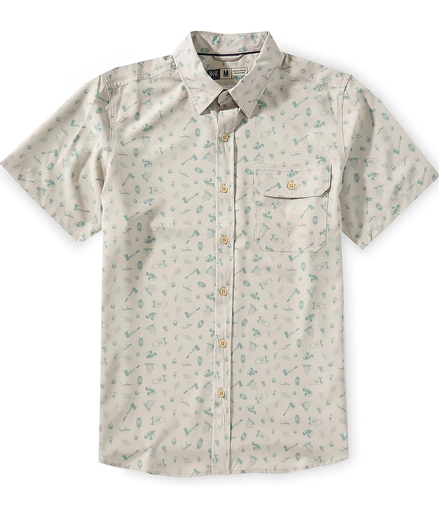Dakota Grizzly Reel Stretch Short Sleeve Woven Shirt