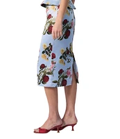 Damaris Bailey Coordinating Delicias Rose Print Pencil Midi Skirt
