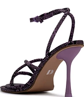 D'Amelio Footwear Dalilah Snake Print Strappy Dress Sandals