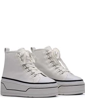 D'Amelio Footwear Eyekonn Canvas Platform High Top Sneakers