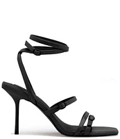 D'Amelio Footwear Lania Patent Buckle Strappy Dress Sandals