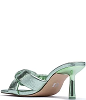 D'Amelio Footwear Leenoa Metallic Knot Dress Sandals