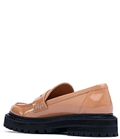 D'Amelio Footwear Prescia Patent Platform Lug Penny Loafers