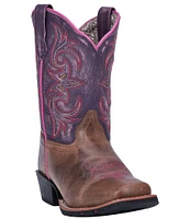 Dan Post Girls' Majesty 8#double; Leather Western Boots (Toddler)