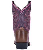 Dan Post Girls' Majesty 8#double; Leather Western Boots (Toddler)