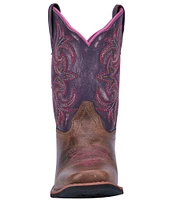 Dan Post Girls' Majesty 8#double; Leather Western Boots (Youth)