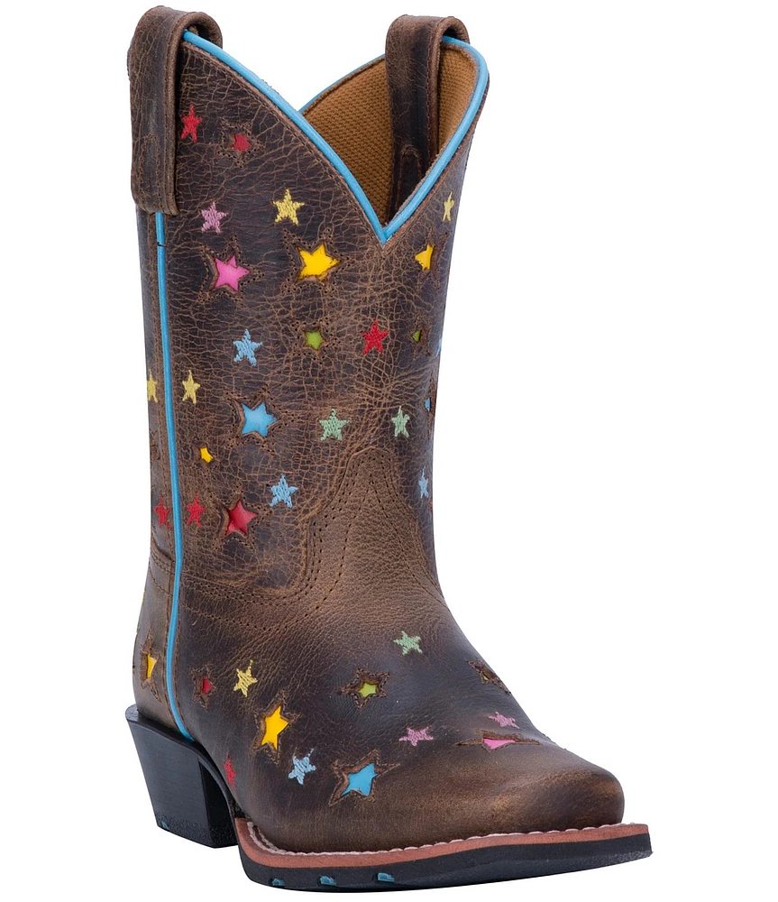 Dan Post Girls' Starlett 9#double; Star Detail Western Boots (Youth)