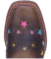 Dan Post Girls' Starlett 9#double; Star Detail Western Boots (Youth)