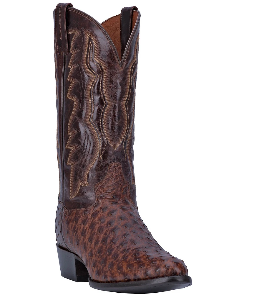 Dan Post Men's Pershing Full Quill Ostrich 13#double; Western Boots