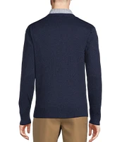 Daniel Cremieux Signature Collection Long Sleeve Supima Cashmere V-Neck Sweater