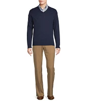 Daniel Cremieux Signature Collection Long Sleeve Supima Cashmere V-Neck Sweater