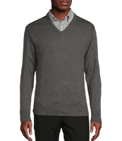 Daniel Cremieux Signature Collection Long Sleeve Supima Cashmere V-Neck Sweater