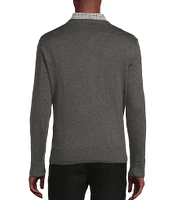 Daniel Cremieux Signature Collection Long Sleeve Supima Cashmere V-Neck Sweater