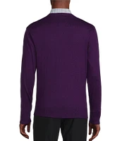 Daniel Cremieux Signature Collection Long Sleeve Supima Cashmere V-Neck Sweater