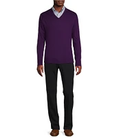 Daniel Cremieux Signature Collection Long Sleeve Supima Cashmere V-Neck Sweater