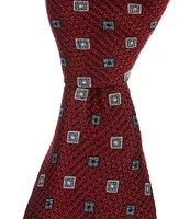 Daniel Cremieux Signature Diamond Print 3 3/8#double; Woven Silk Tie