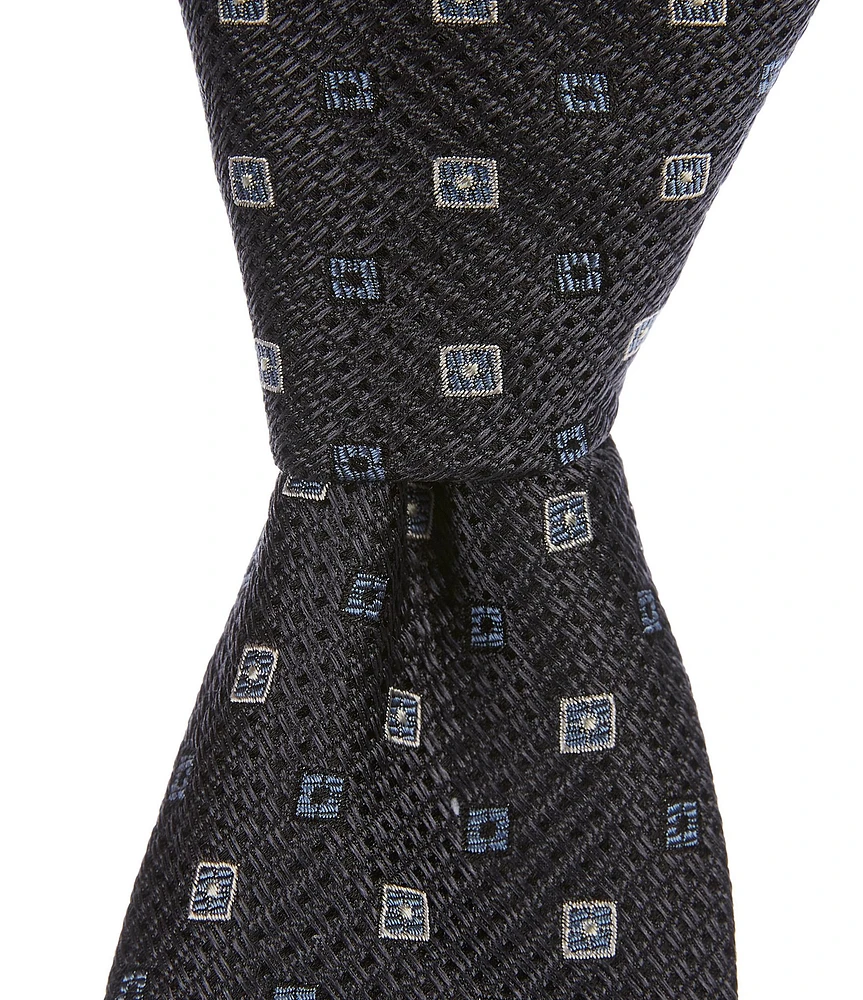 Daniel Cremieux Signature Diamond Print 3 3/8#double; Woven Silk Tie