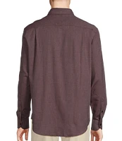 Daniel Cremieux Signature Label A Touch Of Cashmere Solid Long Sleeve Woven Shirt