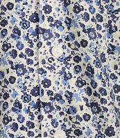 Daniel Cremieux Signature Label Floral Print Short Sleeve Woven Camp Shirt
