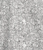 Daniel Cremieux Signature Label Floral Print Short Sleeve Woven Camp Shirt