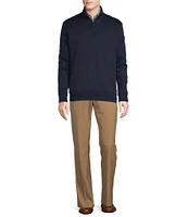 Daniel Cremieux Signature Label Honeycomb Quarter-Zip Pullover