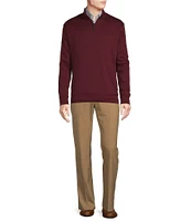 Daniel Cremieux Signature Label Honeycomb Quarter-Zip Pullover