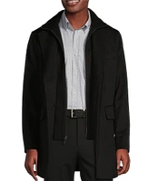 Daniel Cremieux Signature Label Loro Piana Bib Wool Coat