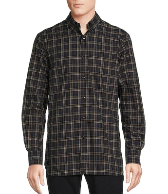 Daniel Cremieux Signature Label Plaid Long Sleeve Woven Shirt