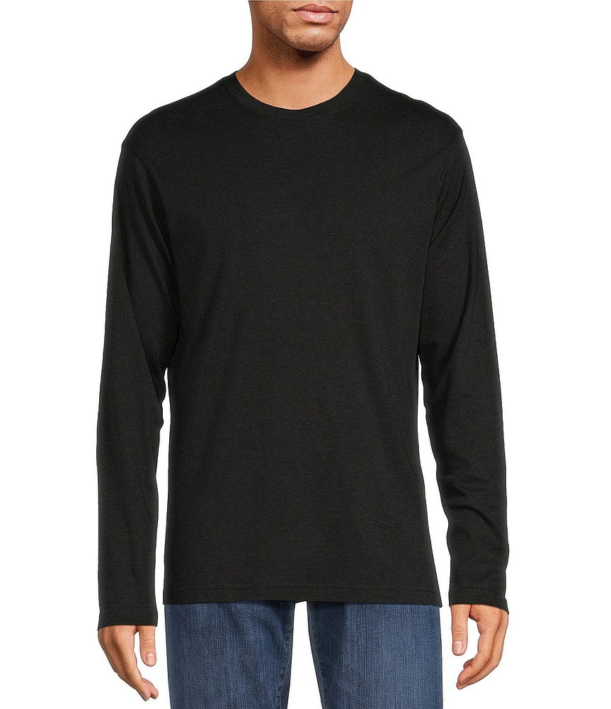 Daniel Cremieux Signature Label Micro Stripe Knit Long Sleeve Shirt