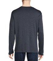 Daniel Cremieux Signature Label Micro Stripe Knit Long Sleeve Shirt