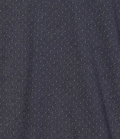 Daniel Cremieux Signature Label Mini-Dot Jacquard Long Sleeve Polo Shirt