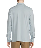 Daniel Cremieux Signature Label Mini-Dot Jacquard Long Sleeve Polo Shirt