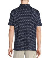 Daniel Cremieux Signature Label Mini Geo Print Short Sleeve Polo Shirt