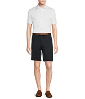 Daniel Cremieux Signature Label Mini Geo Print Short Sleeve Polo Shirt