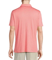 Daniel Cremieux Signature Label Mini Geo Shell Print Short Sleeve Polo Shirt