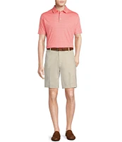Daniel Cremieux Signature Label Mini Geo Shell Print Short Sleeve Polo Shirt