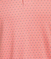 Daniel Cremieux Signature Label Mini Geo Shell Print Short Sleeve Polo Shirt